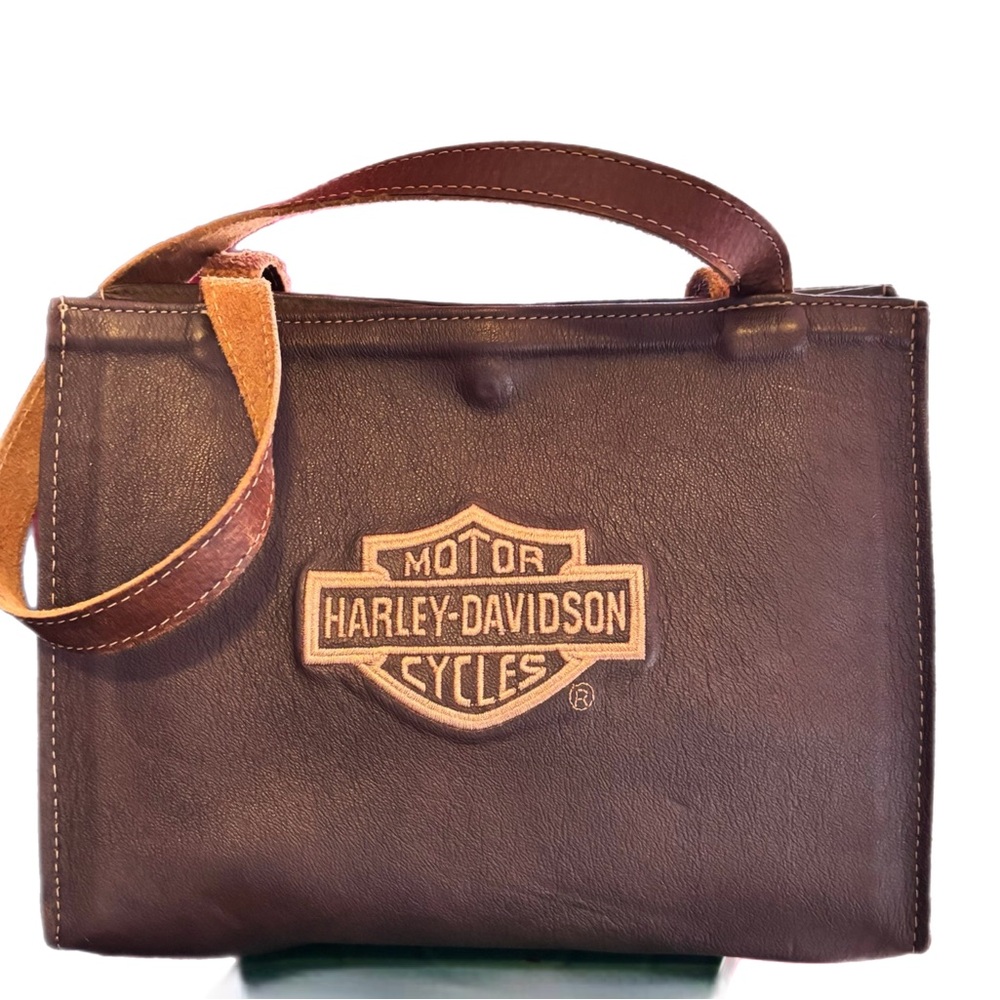 Harley Davidson Rare VintageBrown
Leather Handbag ZCXZ